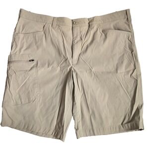 Eddie Bauer Men's Size 42 Tan Beige‎ Activewear Outdoors Zip Pocket Cargo Shorts